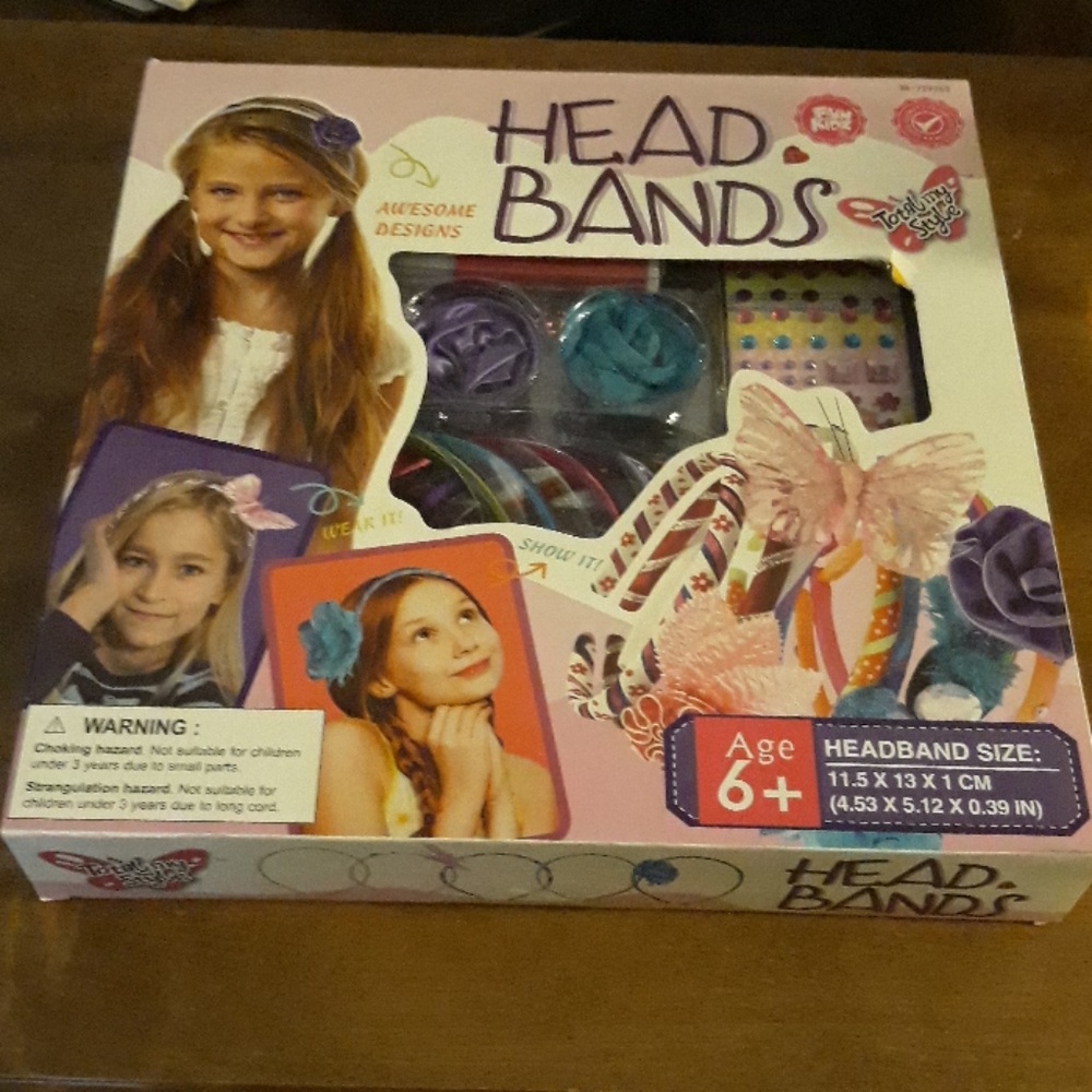 AGES 6 PLUS GIRLS DIY HEADBANDS